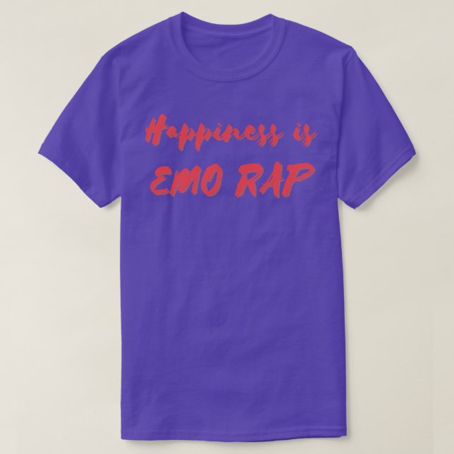 Camiseta Felicidade é Emo Rap (Frente do Design)