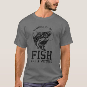 Camiseta Felicidade É Grande Testemunha De Peixes A Felici