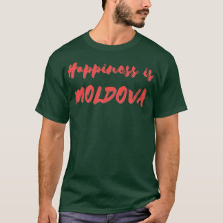 Camiseta Felicidade é Moldávia