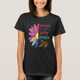 Camiseta Felicidade É Ser A Avó Yiayia Para Ser Girassol