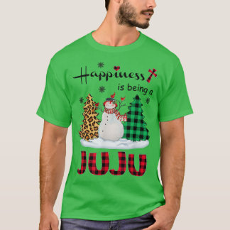 Camiseta Felicidade é ser Juju Boneco de Neve Feliz Natal t
