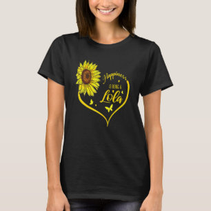 Camiseta Felicidade É Ser Lola Sunflower
