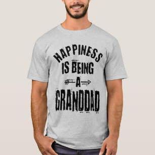 Camiseta Felicidade é ser um avô presente