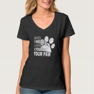 Camiseta Felicidade é ser um cão Mãe Cachorro Paw Mãe Mãe M