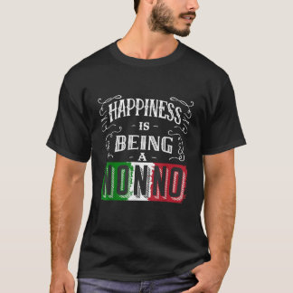Camiseta Felicidade é ser um Dia do Pai Não Italiano e