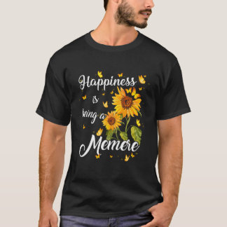 Camiseta Felicidade é Ser Um Presente de Girassol Memere Pa