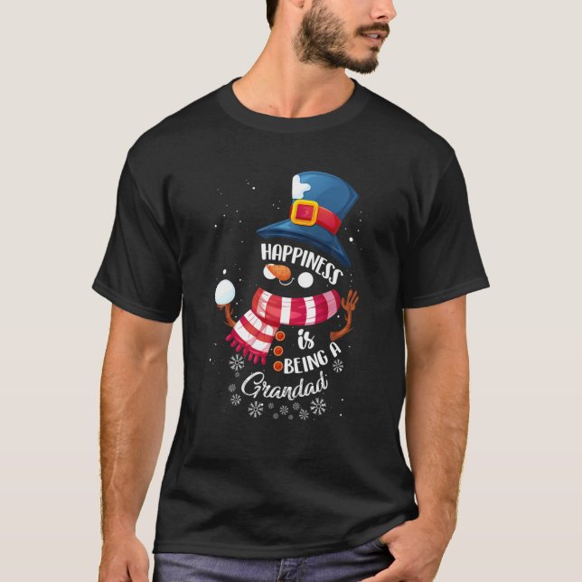 Camiseta Felicidade é ser um presente engraçado para os hom (Frente)