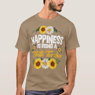 Camiseta Felicidade É Ser Um Professor Ensino De Cachorro D