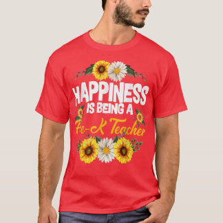 Camiseta Felicidade É Ser Um Professor Ensino De Cachorro D