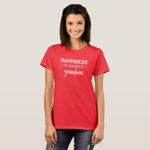 Camiseta Felicidade É Ser Uma Avó.