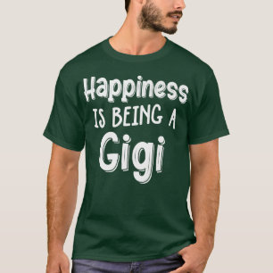 Camiseta Felicidade É Ser Uma Avó Gigi Avó