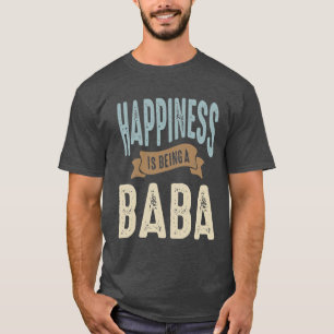 Camiseta Felicidade é ser uma Baba   DIA DE OS PAIS