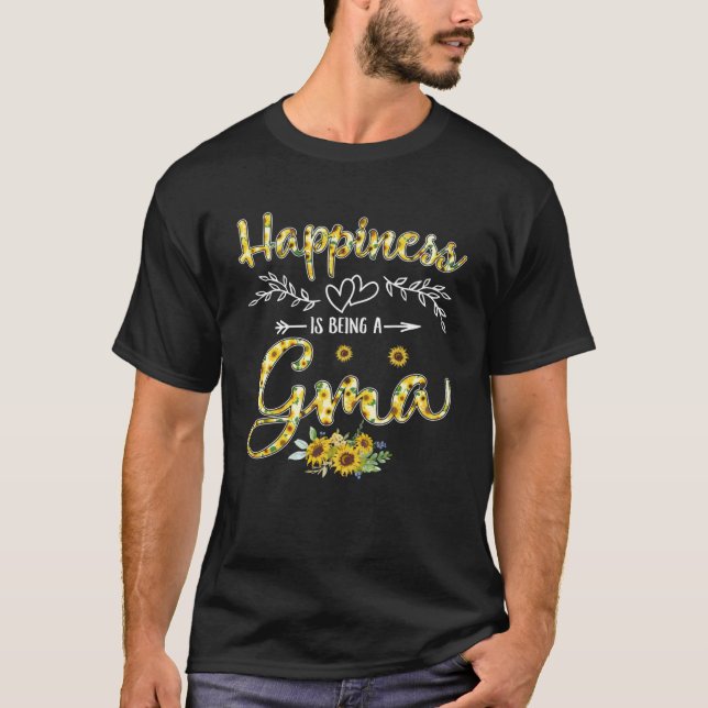 Camiseta Felicidade É Ser Uma Gma Mulher Decor Gra (Frente)