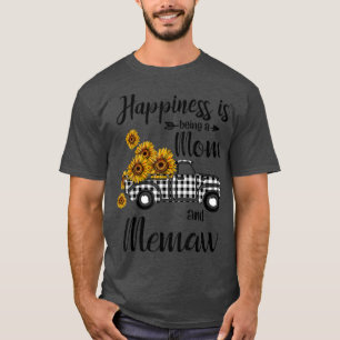 Camiseta Felicidade É Ser Uma Mãe E Um Dons De Girassol De