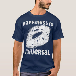 Camiseta Felicidade é Sistema Solar Universal Celestial