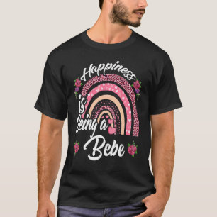 Camiseta Felicidade É Um Arco-Íris Cuto Para As Mães
