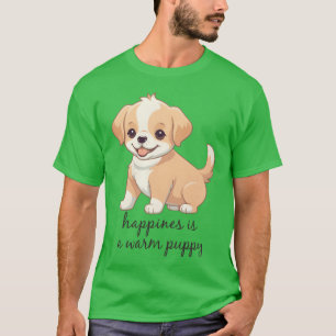 Camiseta Felicidade é um cachorrinho Quote menino