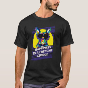 Camiseta Felicidade é um Cachorro de Salvamento Francês B