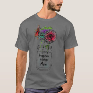 Camiseta Felicidade É Um Dia de as mães De Girassol Meme