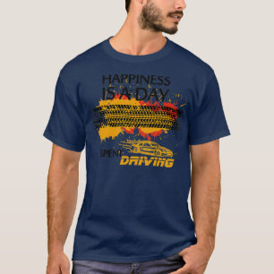 Camiseta Felicidade é um dia gasto como presente de conduçã