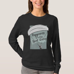 Camiseta Felicidade É Um Dia No Céu Parapente Paraglid