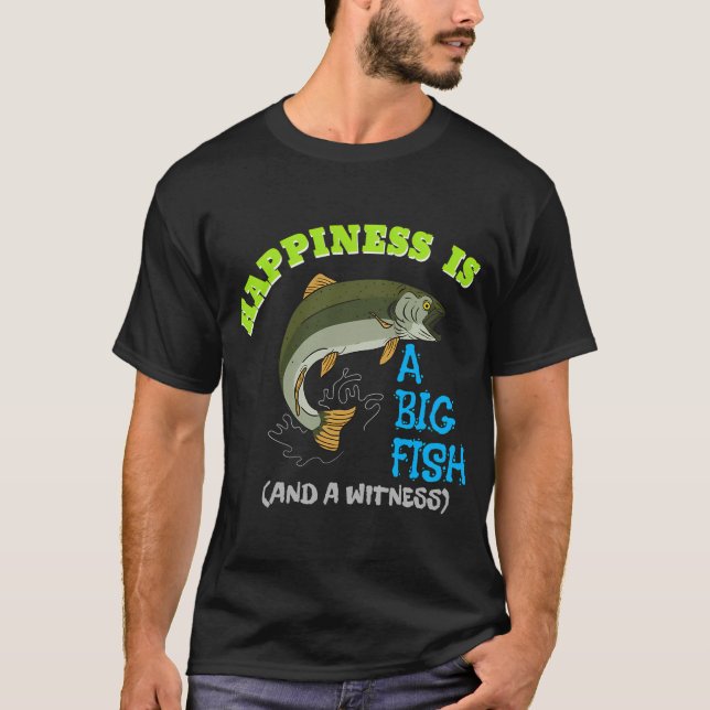 Camiseta Felicidade É Um Grande Peixe (Frente)