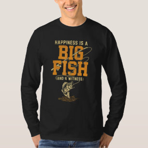 Camiseta Felicidade É Um Peixe Grande E Uma Testemunha