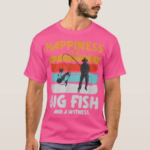 Camiseta Felicidade É Um Peixe Grande E Uma Testemunha Que