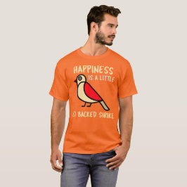 Camiseta Felicidade é um pouco de Picanço-de-costas-vermelh