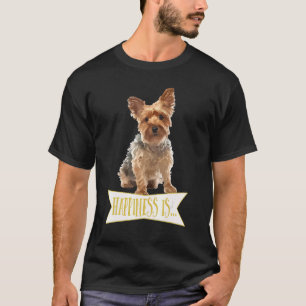 Camiseta Felicidade É Um Yorkie Yorkshire Terrier