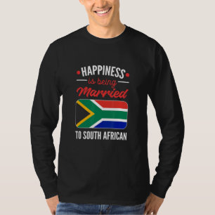 Camiseta Felicidade Está Sendo Casada Com Um Sul-Africano