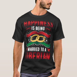 Camiseta Felicidade está sendo casada com uma mulher liberi