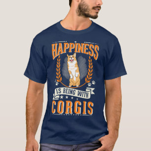 Camiseta Felicidade Está Sendo Com O Corgis319