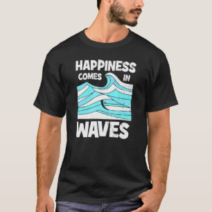 Camiseta Felicidade legal vem no Surf das ondas