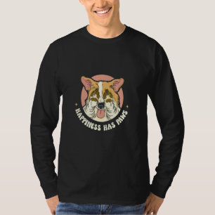 Camiseta Felicidade Tem Patas De Animais De Companhia