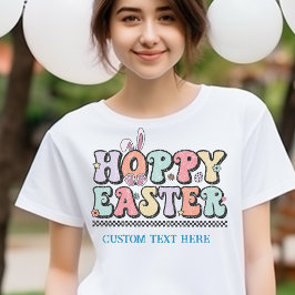 Camiseta Felicidades! "Páscoa Hoppy", Tee Personalizado