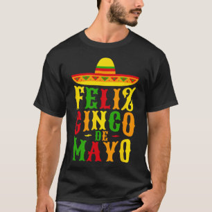 Camiseta Feliciz Festival Mexicano do Cinco De Maio Festa 1