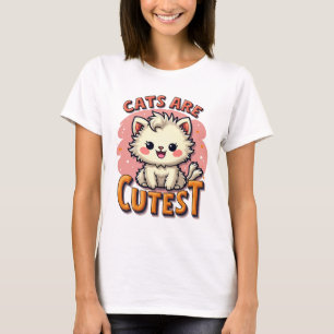 Camiseta Felina Divertida Para Sempre-Cat