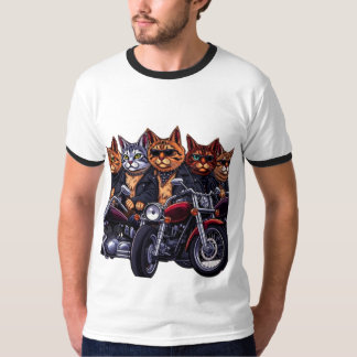 Camiseta Feline Biker Gang