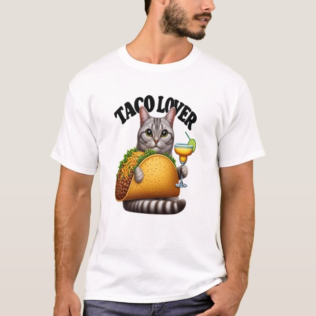 Camiseta Feline Fiesta: Taco Cat (Frente)