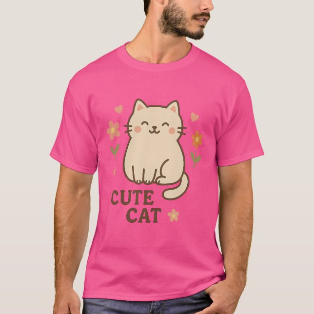 Camiseta Feline in Bloom (Frente)