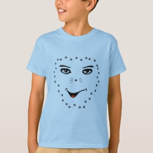 Camiseta "Feline Soul, Human Gaze - Artística