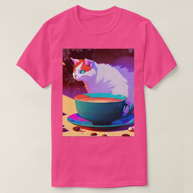 Camiseta FelineFueled Art 21º (Frente do Design)