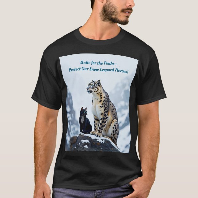 Camiseta Felini Conhece o Leopardo da Neve (Frente)