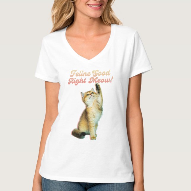 Camiseta Felino Bem Direito Mede Gato Engraçado Cotação Got (Frente)