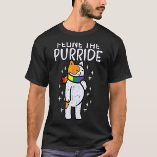 Camiseta Felino Hetero Purride Ally Lgbtq Gay