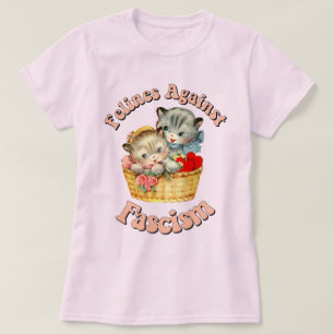 Camiseta Felinos Contra o Fascismo