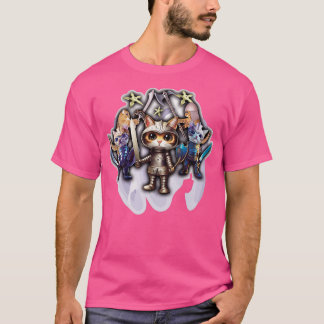 Camiseta Felinos corajosos e bonitos