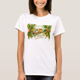 Camiseta Felinos de Natal