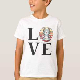 Camiseta Felinos e meditação